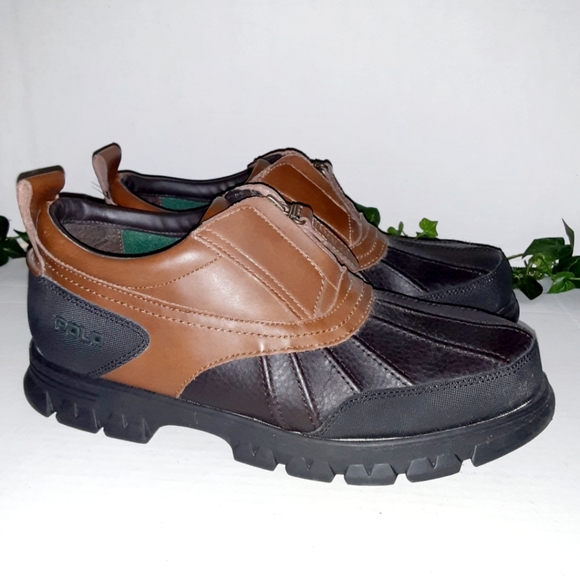 polo kewzip leather boot